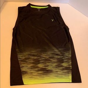 Green and black tank top